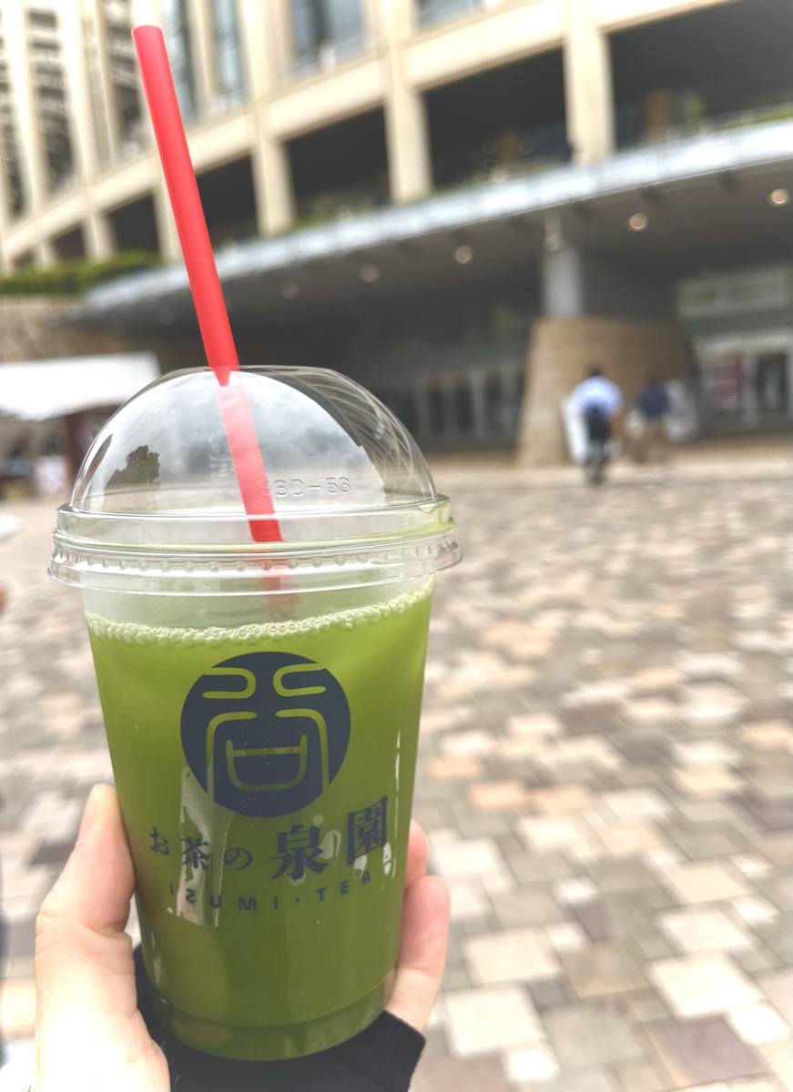 出店で買ったグリーンティー