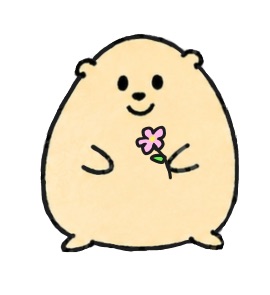 お花を持ったこまののアイコン